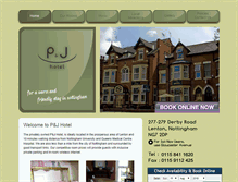 Tablet Screenshot of pandjhotel-nottingham.co.uk